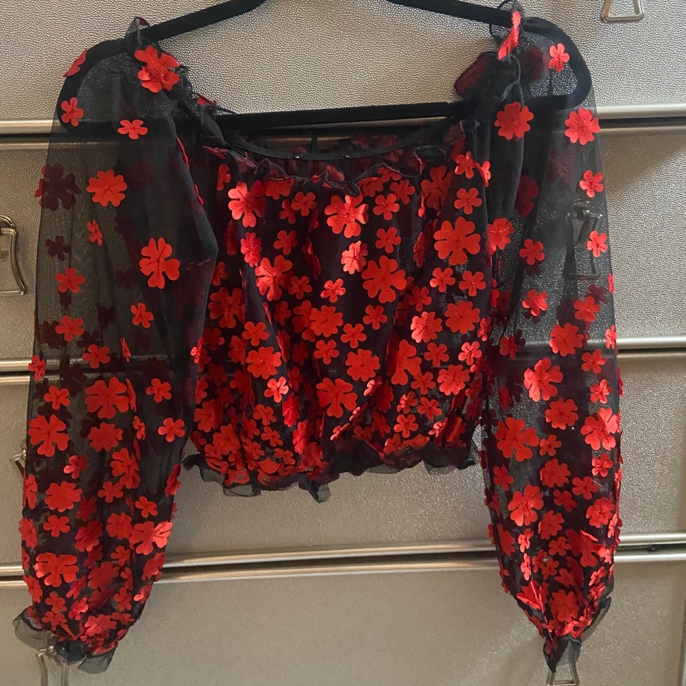 Off the shoulder crop top